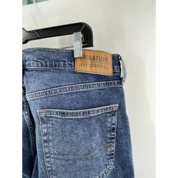Vintage Levi Strauss Signature Relaxed Fit 5 Pocket Denim Jeans Straight 34X32 - Picture 5 of 15